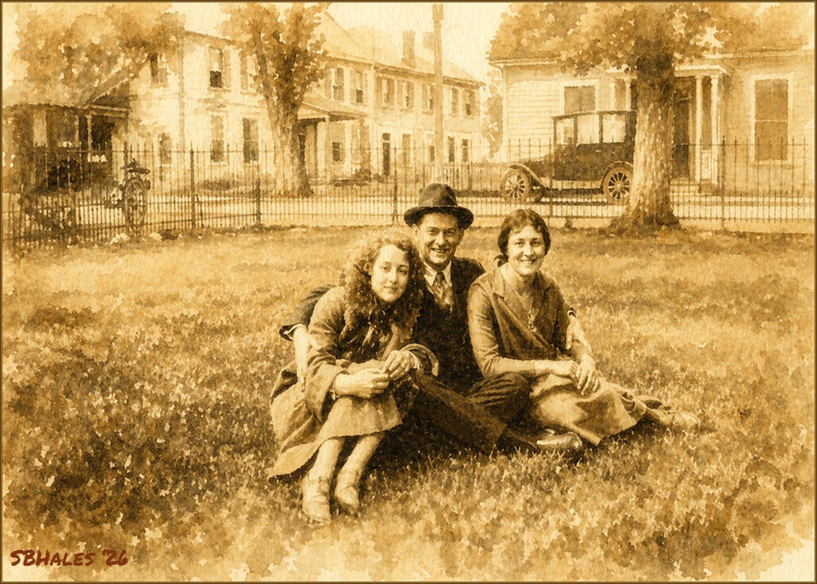 Enjoying the Courthouse and Main Street (02-11)