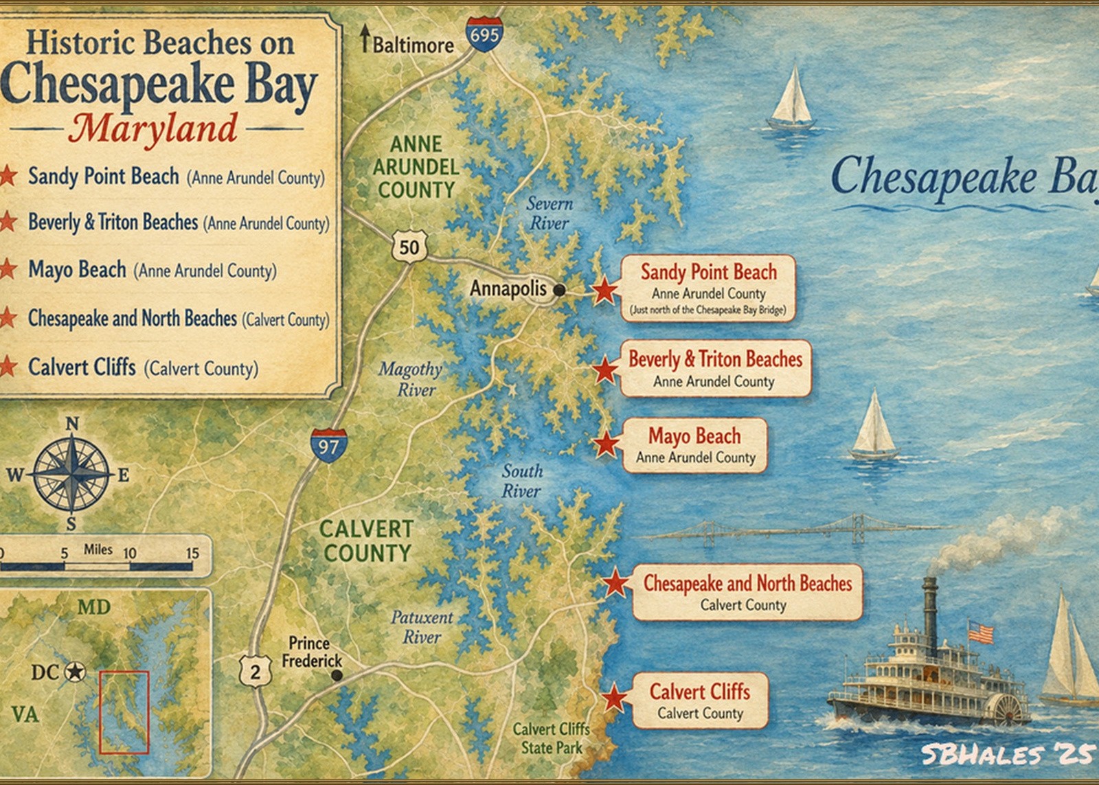 Western Shore Beaches