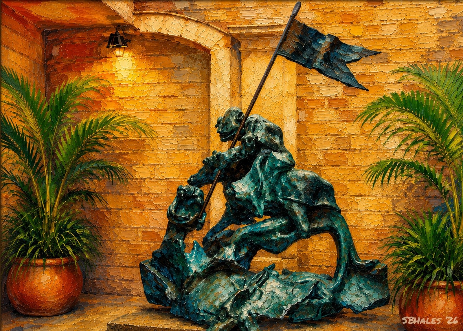 Sant Jordi, Saint George Killing the Dragon, Barcelona