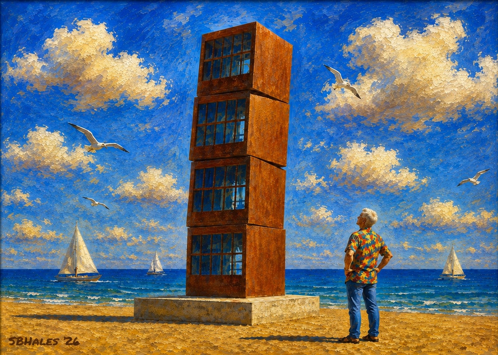 L’Estel Ferit, The Wounded Star, Barceloneta, Barcelona