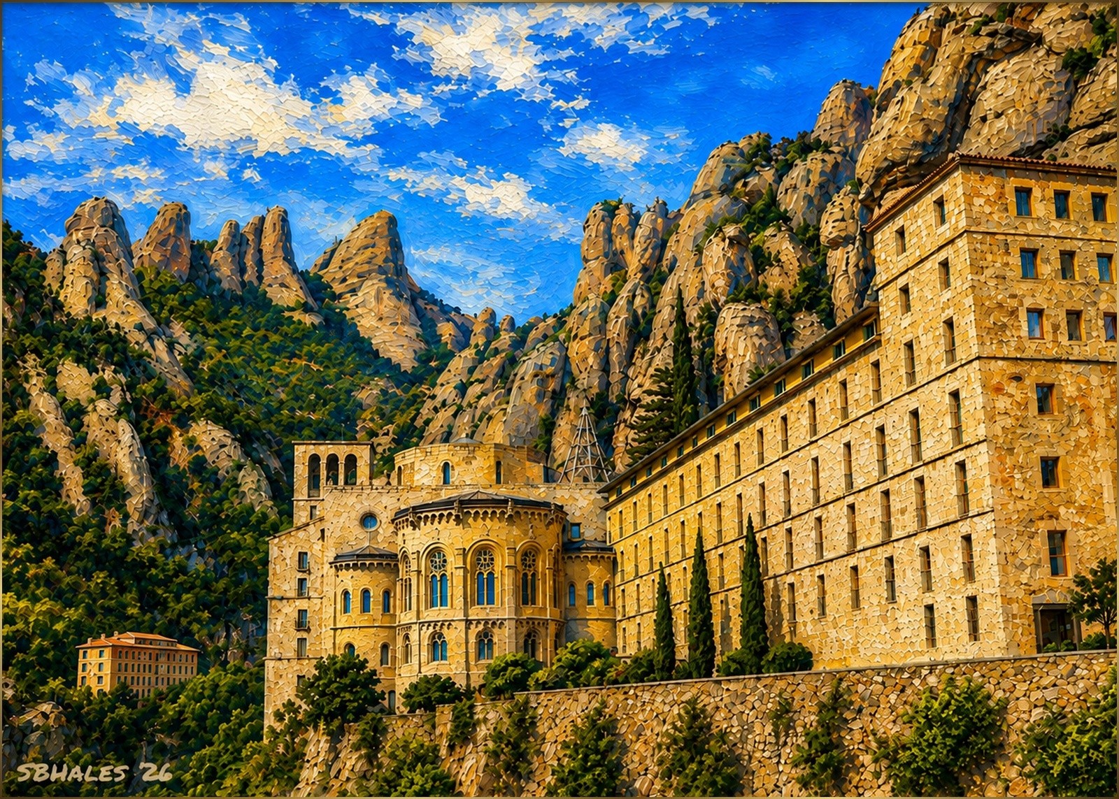 Benedictine Monastery of Santa Maria de Montserrat, Montserrat, Catalonia