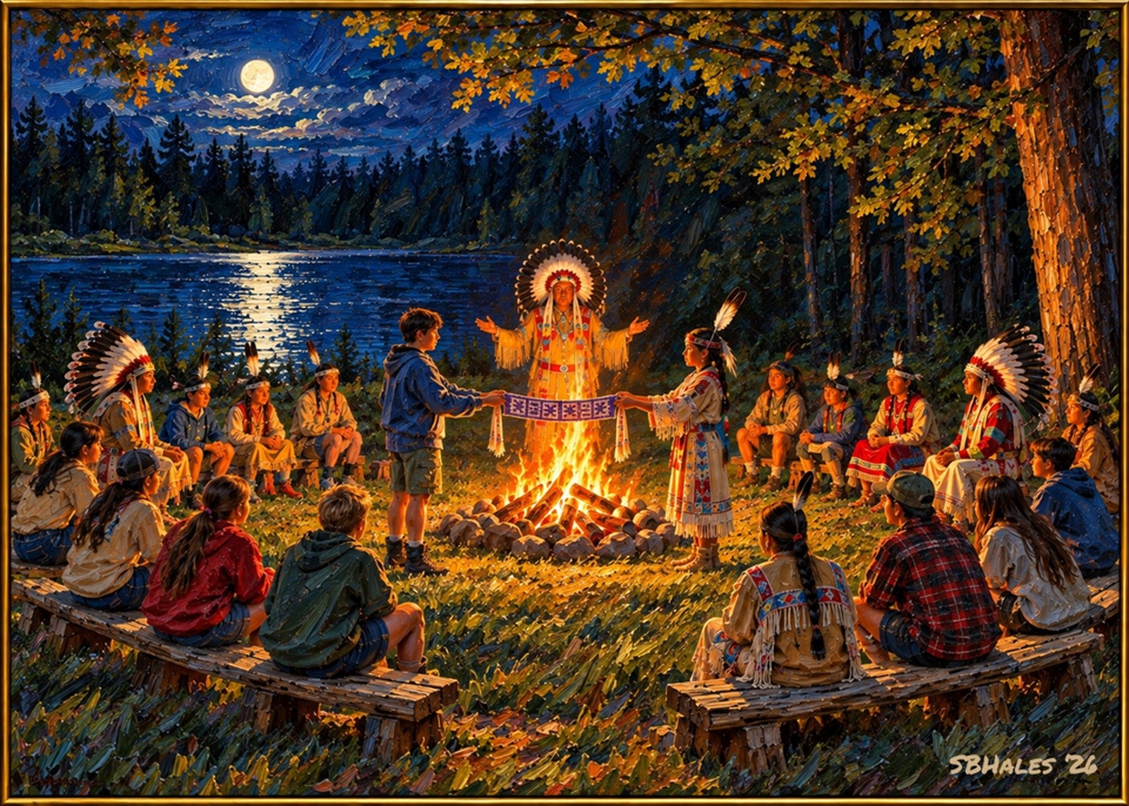 Campfire at the 4-H Camp