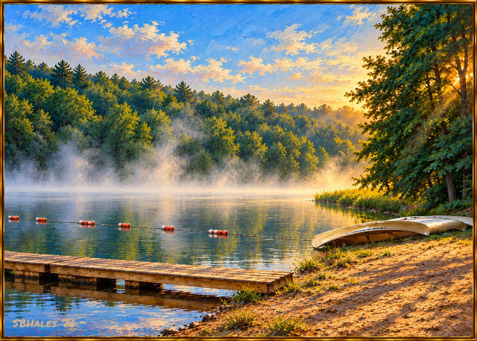 Misty Morning at Cunningham Lake